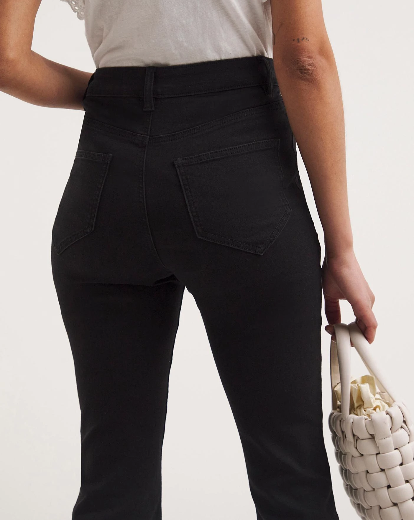 Kim Black High Waist Super Soft Bootcut Jeans| Black 6 Kim Black High Waist Super Soft Bootcut Jeans| Black - Image 4