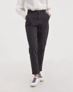 Navy Stretch Chino Trousers| Navy -Trendy Rae Sales y01zh100752w