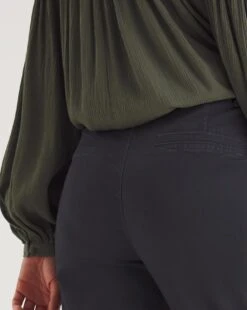 Navy Stretch Chino Cropped Trousers| Navy 8 Navy Stretch Chino Cropped Trousers| Navy -Trendy Rae Sales y01zh368727w