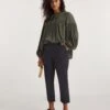 Navy Stretch Chino Cropped Trousers| Navy -Trendy Rae Sales y01zh368728w
