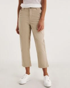 Stone Stretch Chino Cropped Trousers| Stone 8 Stone Stretch Chino Cropped Trousers| Stone -Trendy Rae Sales y01zh391726w