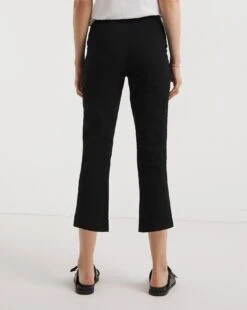 Black Stretch Chino Cropped Trousers| Black -Trendy Rae Sales y01zh393733w