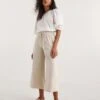 Sand Linen Mix Wide Leg Culottes| Sand -Trendy Rae Sales y01zh857737w