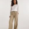 Truffle Linen Mix Wide Leg Trousers| Truffle -Trendy Rae Sales y01zh916738w