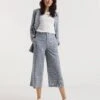 Blue Stripe Linen Straight Leg Culotte| Blue Stripe -Trendy Rae Sales y01zv907751w