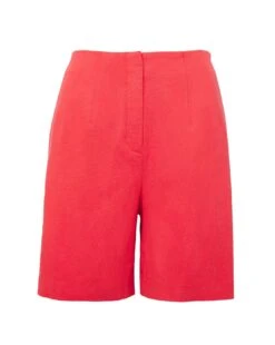 Coral Linen Bermuda Shorts| Coral 13 Coral Linen Bermuda Shorts| Coral -Trendy Rae Sales y01zv962741s