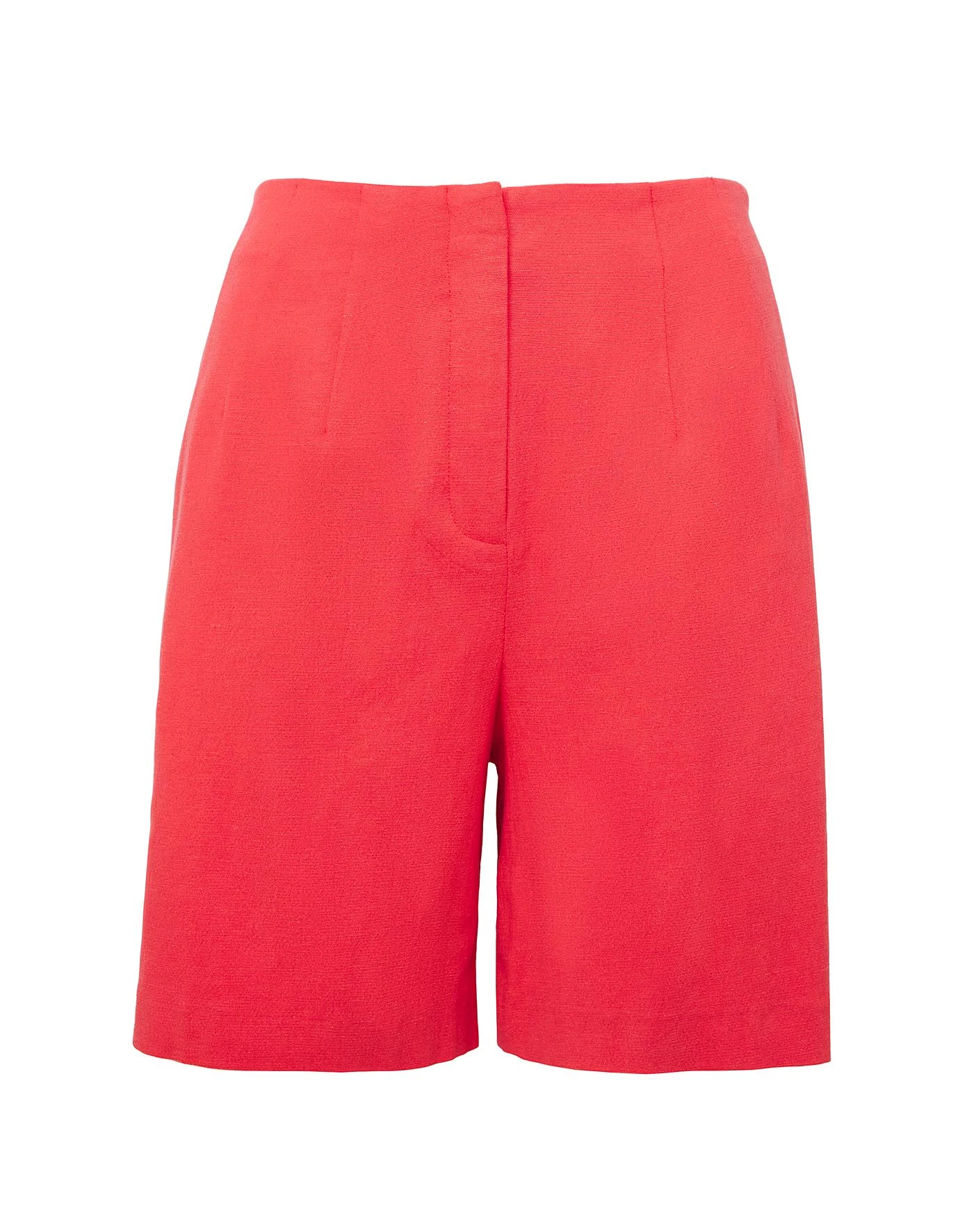 Coral Linen Bermuda Shorts| Coral 8 Coral Linen Bermuda Shorts| Coral - Image 6