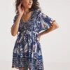 Joe Browns Floral Tunic With Pom Pom Detail| Blue Multi-coloured -Trendy Rae Sales y01zy315706w