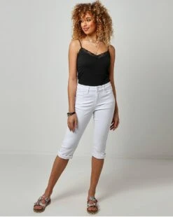 Joe Browns Capri Pants| White