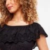 Joe Browns Broderie Frill Tee| Black 2 Joe Browns Broderie Frill Tee| Black -Trendy Rae Sales y01zy470501s