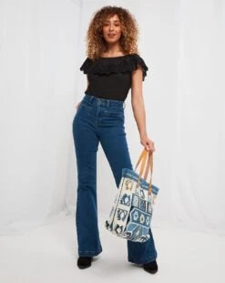 Joe Browns Broderie Frill Tee| Black 8 Joe Browns Broderie Frill Tee| Black -Trendy Rae Sales y01zy470503s