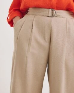 Julipa Linen Trouser| Stone -Trendy Rae Sales y07eg487737w