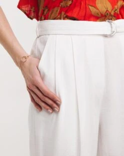 Julipa Linen Trouser| White -Trendy Rae Sales y07eg547733w