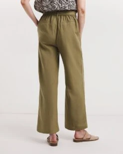 Julipa Linen Trouser| Khaki -Trendy Rae Sales y07eg548733w