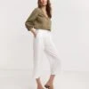 Julipa Linen Crop Trouser| White