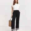 Julipa Embroidered Trouser| Black -Trendy Rae Sales y07eg557730w