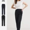 Slimma 2 Pack Pull On Trouser 27| Black/Navy