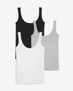 Black/white/grey 3 Pack Vests| Black/White/Grey -Trendy Rae Sales z01ab550953s