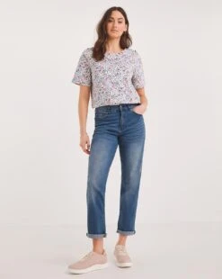 Julipa Button Shoulder T-Shirt| Floral 9 Julipa Button Shoulder T-Shirt| Floral -Trendy Rae Sales z07fl051746w