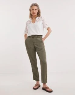 Julipa Cut Out Broderie Top| White 8 Julipa Cut Out Broderie Top| White -Trendy Rae Sales z07fl072738w