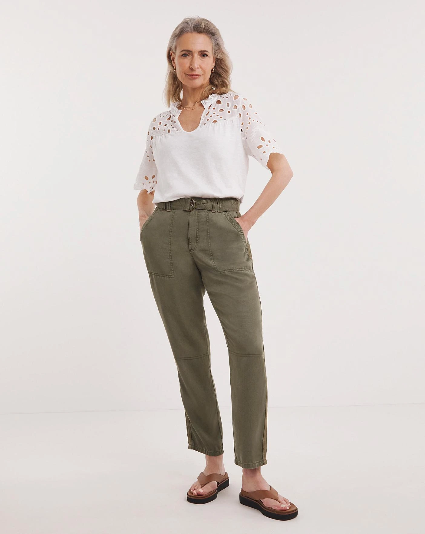 Julipa Cut Out Broderie Top| White 5 Julipa Cut Out Broderie Top| White - Image 3